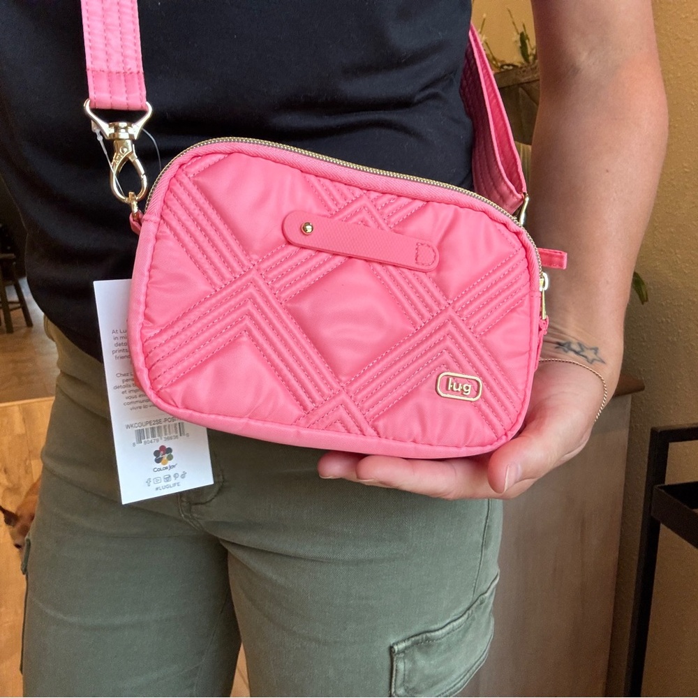 Lug Wicked Pink Quilted Crossbody Bag